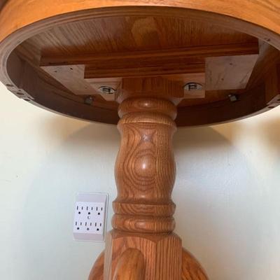 Pair of Oak Wooden Pedestal tables