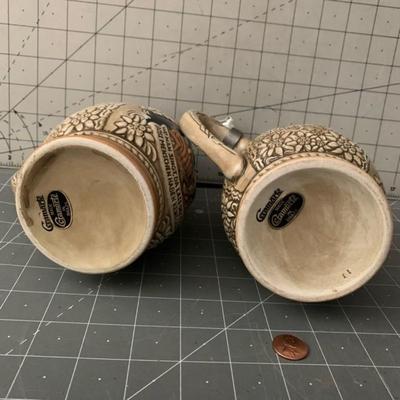 Lidded Beer Stein set of 2 - Made in Brazil