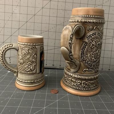 2 Types of Vintage Beer Stein