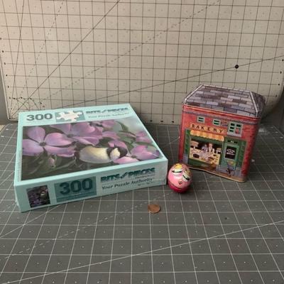 300 Piece Puzzle (unopened) & tin