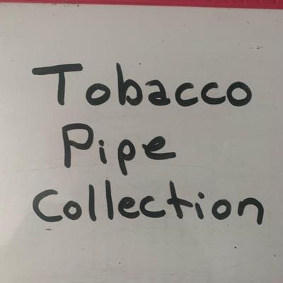 Collection of smoking tobacco pipes