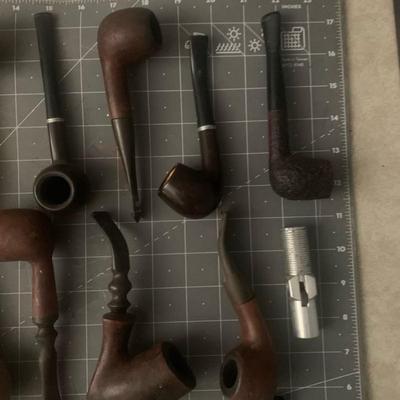 Collection of smoking tobacco pipes