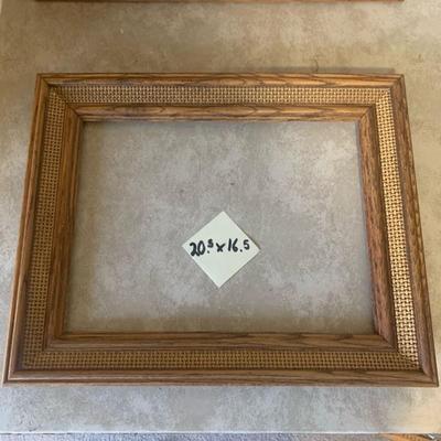 2 different sized Vintage Wood Empty Picture Frames