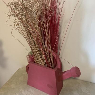 Watering Can Shaped Wooden Pot