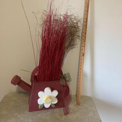 Watering Can Shaped Wooden Pot