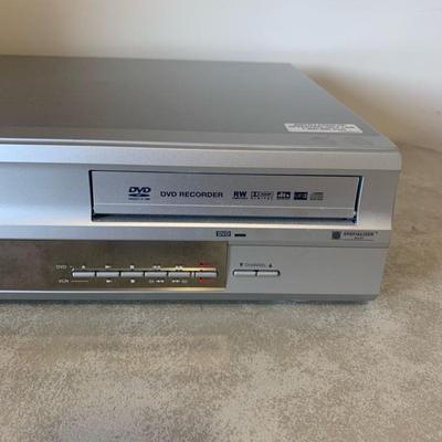 Brooksonic Vcr Recorder/Dvd drvcr-900a & Striped Cloth Hamper