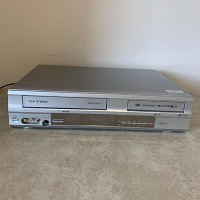 Brooksonic Vcr Recorder/Dvd drvcr-900a & Striped Cloth Hamper