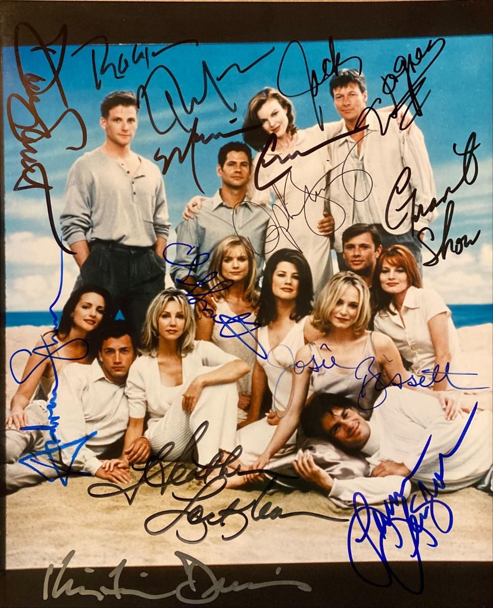 Melrose Place cast signed photo | EstateSales.org