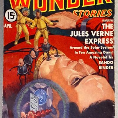 珍品 1931 PULP MAGAZINE: 'WONDER STORIES' Wonder Stories December 1930.jpg