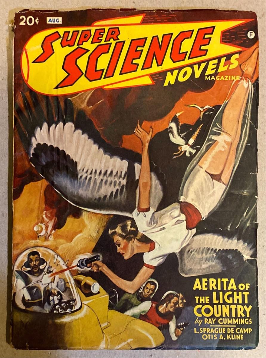 Super Science Stories original August 1941 vintage pulp magazine V.3 ...
