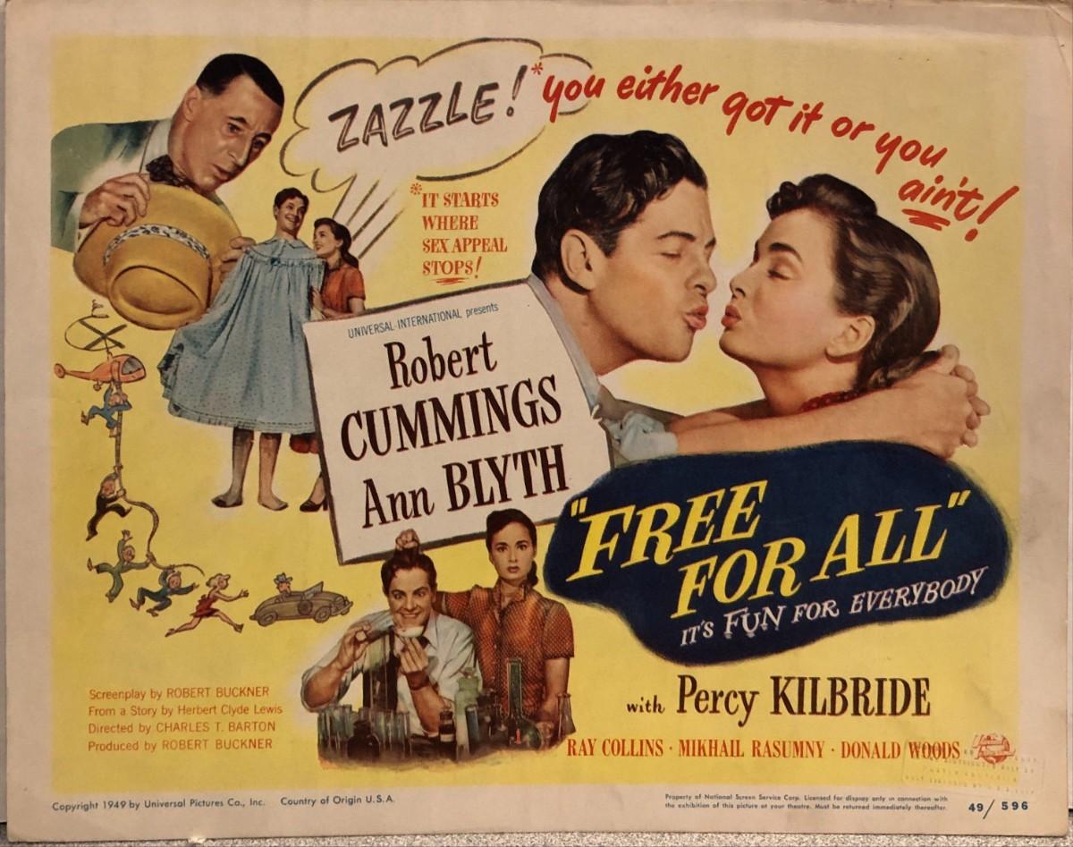 Free for All original 1949 vintage lobby card | EstateSales.org