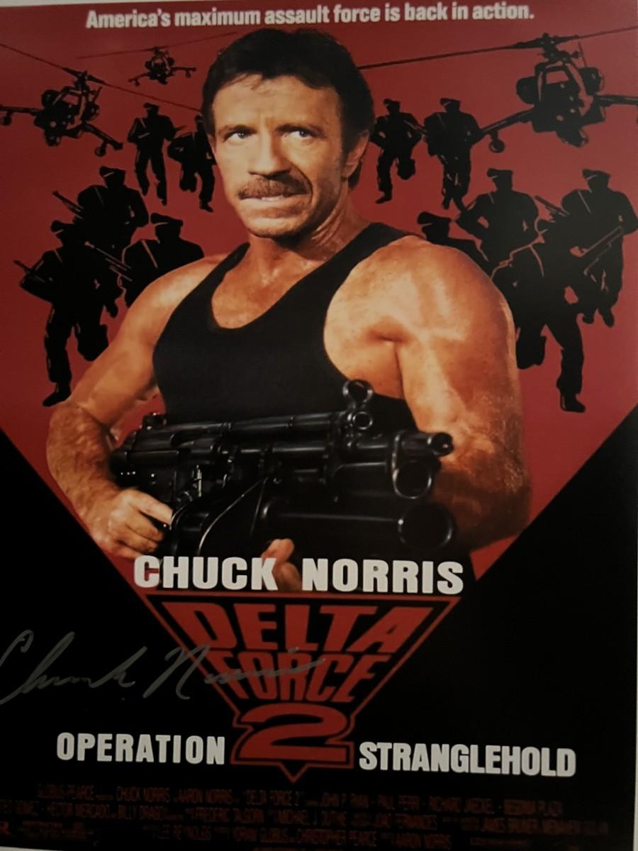 CHUCK NORRIS signed autographed photo action ready COA Hologram