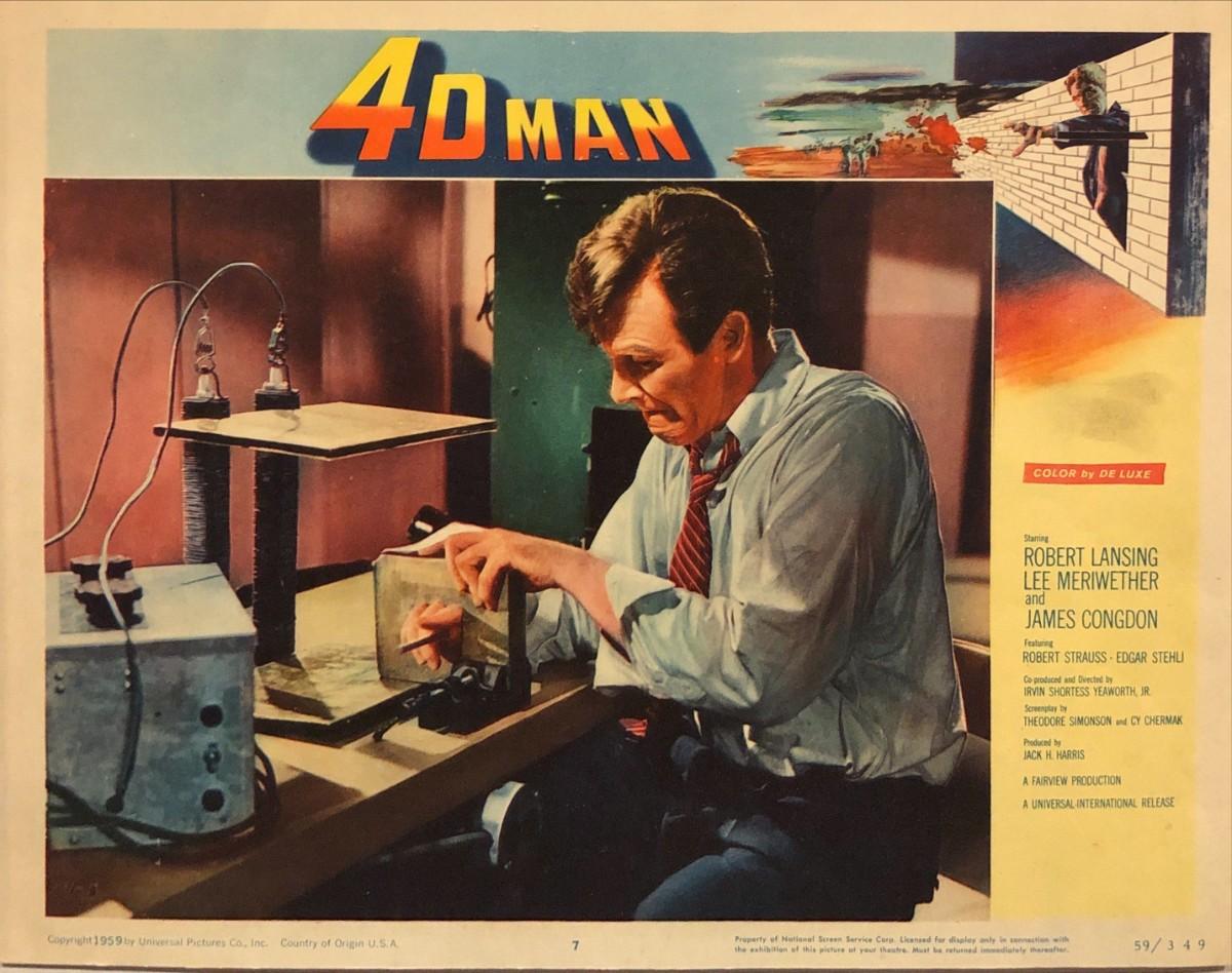 4D Man original 1959 vintage lobby card | EstateSales.org