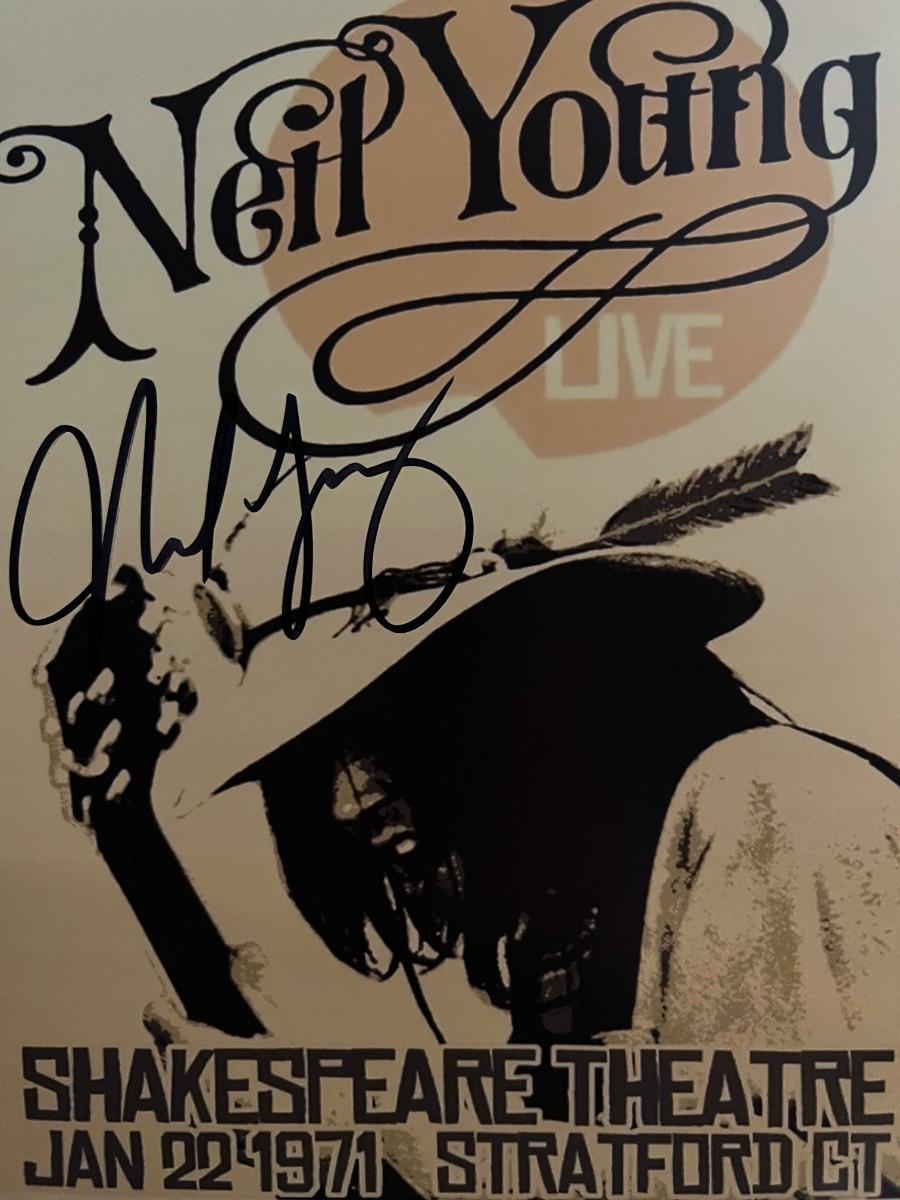 NEIL YOUNG Signed Autographed Photo concert live COA Hologram