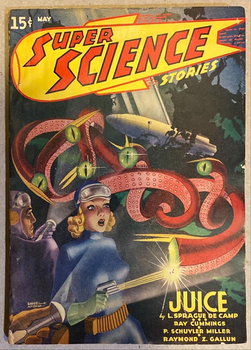 Super Science Stories original May 1940 vintage pulp magazine V.1 #02 ...