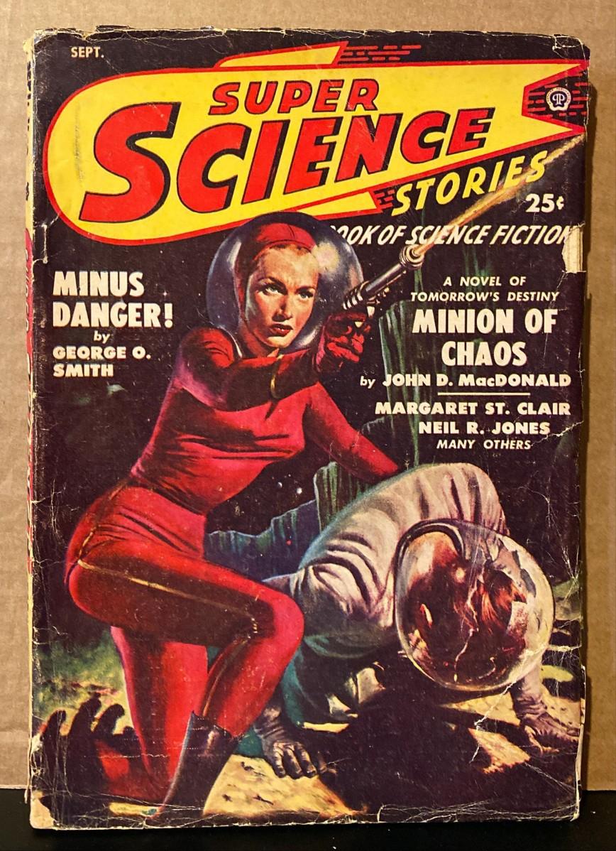 Super Science Stories original September, 1949 vintage pulp magazine ...