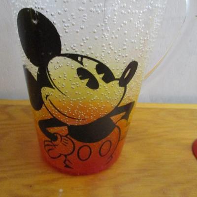 Plastic Mickey Mouse Iced Tea Set - D