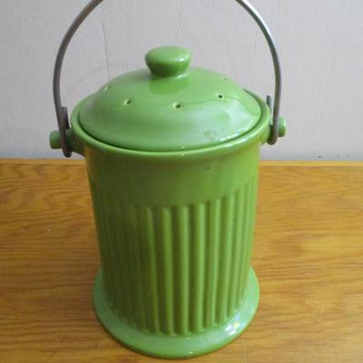 Vintage World Market Ceramic Compost Bucket - D