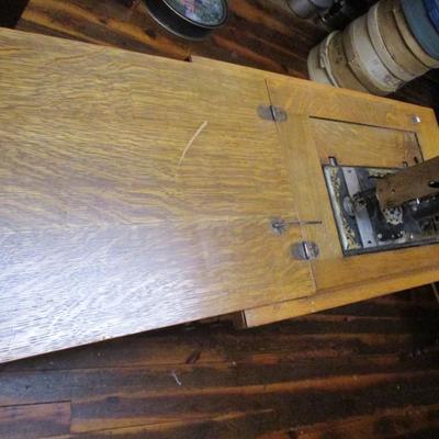 Vintage Waynick Sewing Machine With Cabinet - D