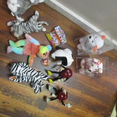 Assorted Ty Beanie Babies and Other Collector Toys - E