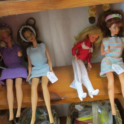 1970's 1990 Barbie Dolls - E
