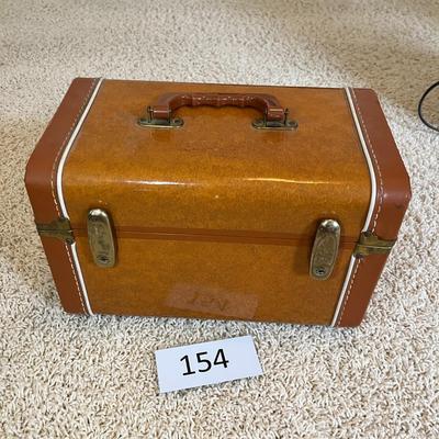 Vintage Brown Cosmetics Case