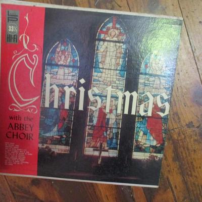 Assortment Of Christmas Decor & Records  - E