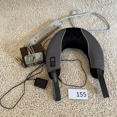 Personal Massager, Clock and Power Strip