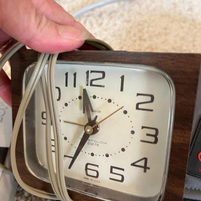Personal Massager, Clock and Power Strip