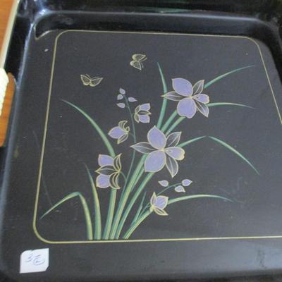 Lacquer Serving Platters & More - F