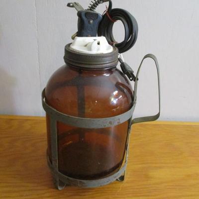 Vintage Automobile Windshield Washer Bottle - F