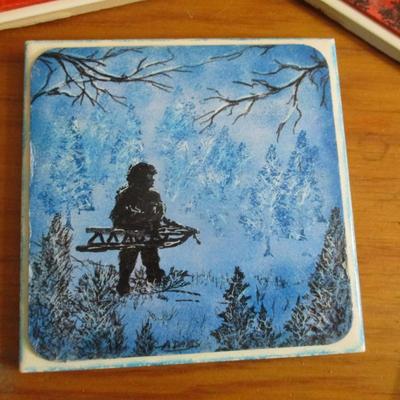 Hand Crafted Tiles By Local Artist Pat Adams - F
