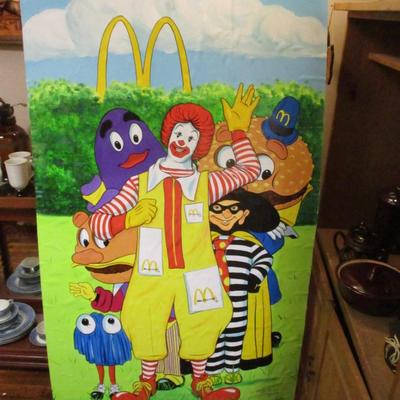 Hand Painted McDonald Poster - F