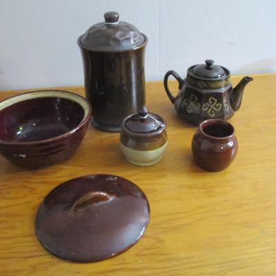 Brown Stoneware Assortment - F