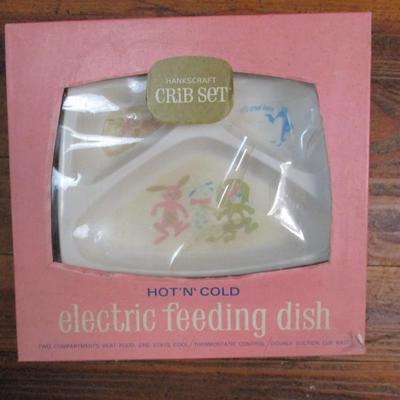 Vintage Crib Set Electric Feeding Dish - F