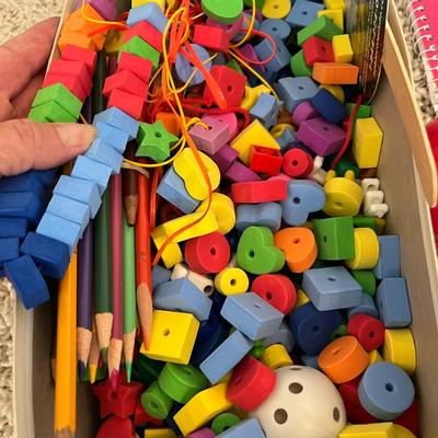 Kids Books and Wood Beads