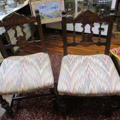 Pair Of Vintage Chairs - F