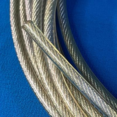 34â€™ WEATHERPROOF METAL CABLE 1/8â€ BRAIDED PLASTIC COATED 