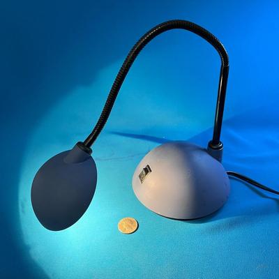 FLEXIBLE STEM DESK LAMP BLUE