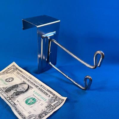 METAL DOOR CLOTHING HOOK 2-HOOK