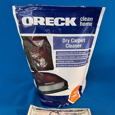 ORECK DRY CARPET CLEANER 2/3 FULL