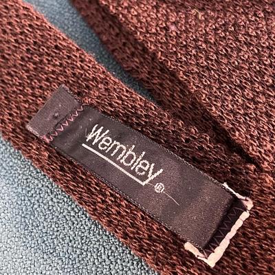 BROWN KNIT MENâ€™S NECK TI 