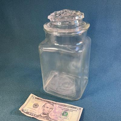 9â€ TALL GLASS APOTHECARY STYLE JAR