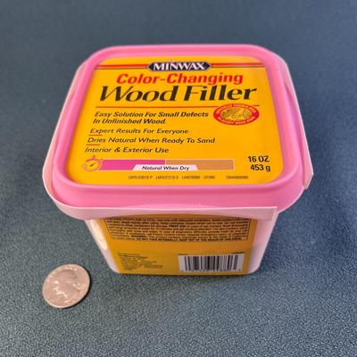 COLOR CHANGING WOOD FILLER NEARLY Â½ FULL