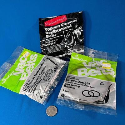 3 PKGS. NEW IN PKG UPRIGHT VACUUM CLEANER BELTS 5 TOTAL