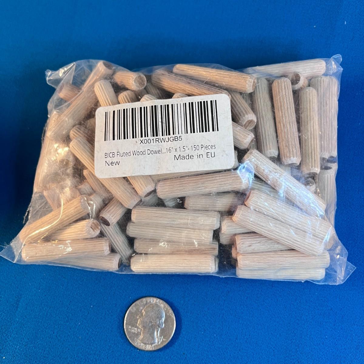 PKG OF FLUTED DOWEL PINS