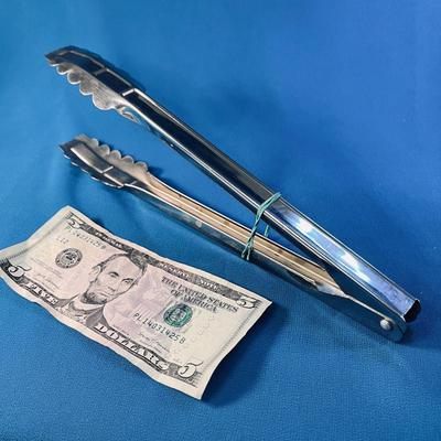METAL SERVING TONGS  11-1/2â€ LONG