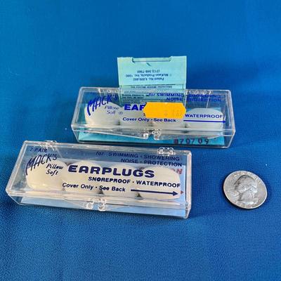 2 BOXES 2 PAIR EACH SILICONE MOLDABLE EAR PLUGS 