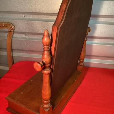 Vanity Shaving Mirror, Dresser Top with drawer, 23"H 18"W 9"depth