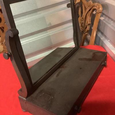 Dresser Top Vanity Shaving Mirror, with drawer,square mirror  19"H 22"W 9"depth